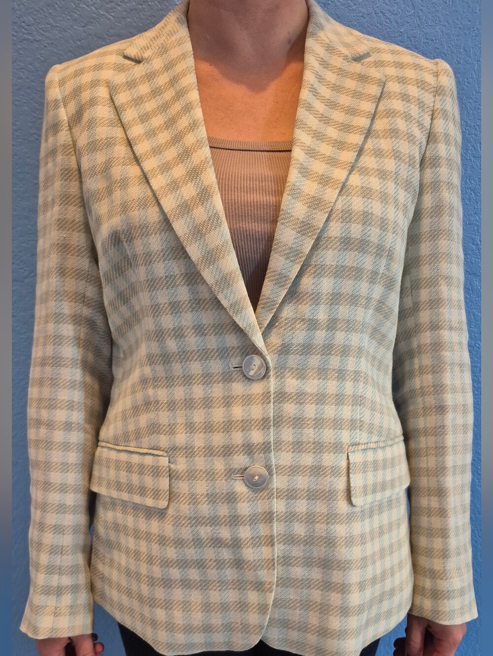 Max Mara Wool Linen Blazer Authenticated Size 10 - Picture 8 of 9
